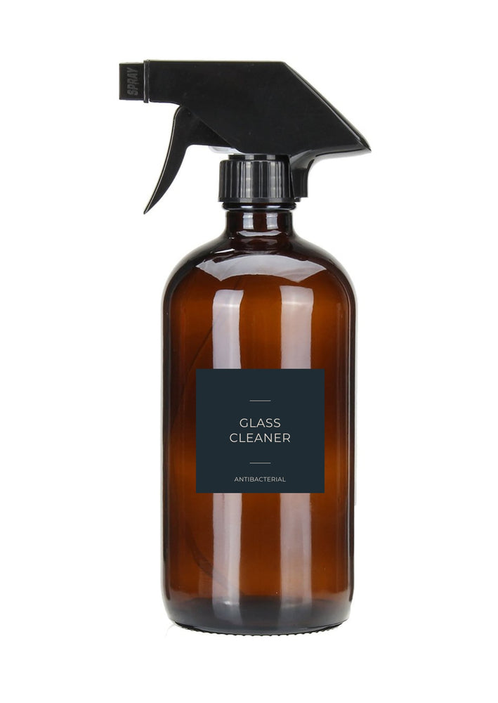 Amber Glass Spray Bottle Glass Cleaner 500ml